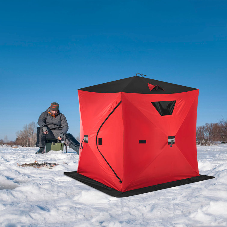 2 person shop ice fishing shelters